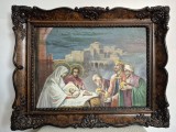 Pictură Ulei Nașterea Domnului, 1937, 40x30 cm