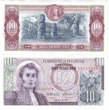 !!! COLUMBIA - 10 PESOS OROi I978- P 407 f - UNC
