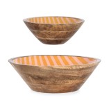 Cumpara ieftin Set 2 boluri lemn mango email Relax &Oslash;25x7h; &oslash;30x9h