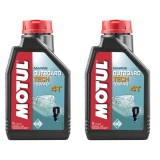 Pachet 2 litri ulei Motul Outboard Tech 4T 10W40 , Protectie fiabila pentru motoare marine in 4 timpi