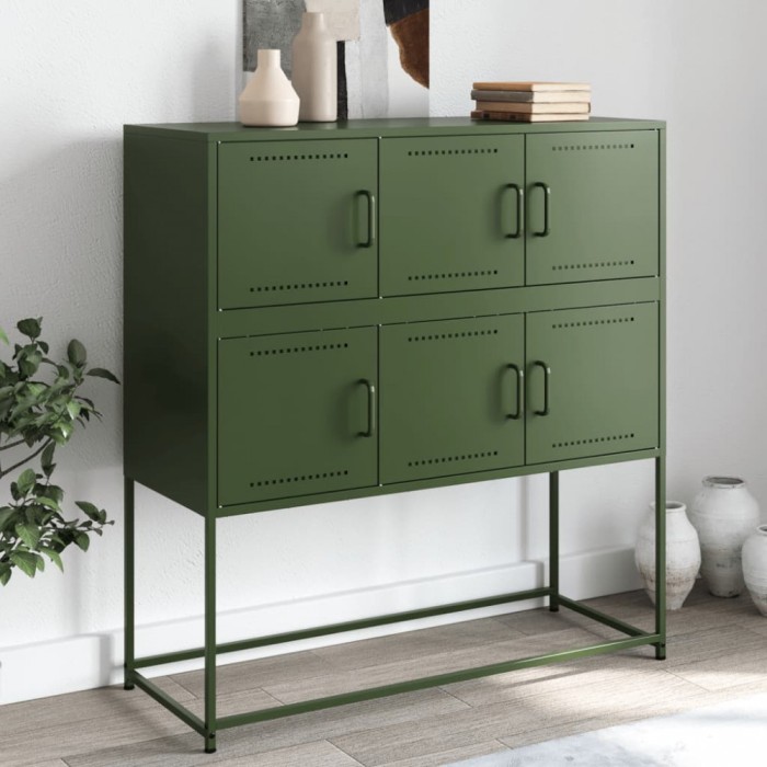 vidaXL Dulap, verde măsliniu, 100,5x39x107 cm, oțel 846600