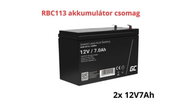 Pachet de baterii de &amp;icirc;nlocuire APC APCRBC113 (2x 12V 7Ah) foto