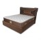 Saltea ortopedica, Lux Memory Piemond cu topper, 180x200x32cm, fermitate tare, cu plasa arcuri, memory foam 2,5 cm, husa matlasata, sistem de aerisire