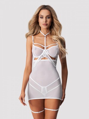 Chemise Arrowel w Obsessive, Alb, S/M foto