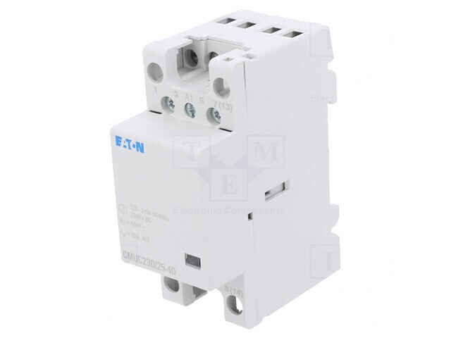 Contactor 4-poli 25A 230V AC/DC NO