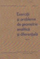 Exercitii si probleme de geometrie analitica si diferentiala, Volumul al II-lea