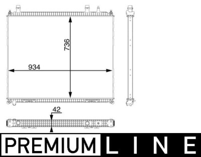 MAHLE CR 104 000P Radiator temperatura scazuta, intercooler foto