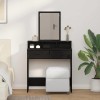 VidaXL Masă de toaletă Stejar negru 79 x 41 x 140 cm Lemn compozit 865137