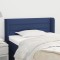 vidaXL Tăblie de pat cu aripioare albastru 103x16x78/88 cm textil 3118904