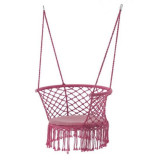 Leagan tip scaun, cu perna, roz, max 150 kg, 80x60x120 cm, Rivo GartenVIP DiyLine, Chomik