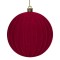 Glob Crăciun, Model Bordo, Spumă Catifelată, Dungi Verticale, 10cm