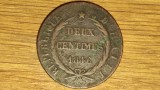 Cumpara ieftin Haiti - moneda de colectie foarte rara - 2 centimes 1846 - var 1 - greu de gasit, America de Nord