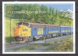 ANGOLA 1997 TRANSPORT TRENURI LOCOMOTIVE, Nestampilat
