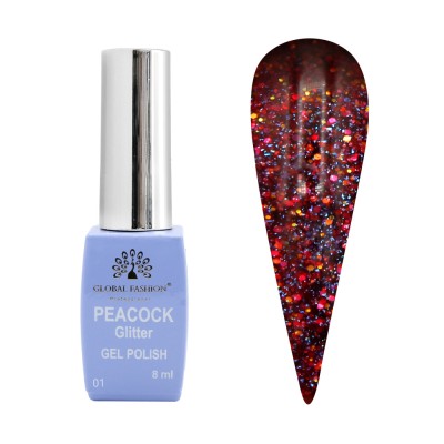 Oja semipermanenta Peacock 8 ml, 01 foto