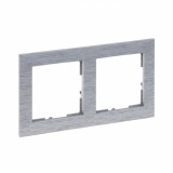 Rama ornament 2 posturi Legrand Suno aluminiu periat 721562