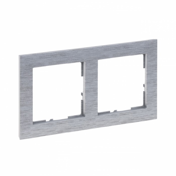 Rama ornament 2 posturi Legrand Suno aluminiu periat 721562