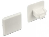 Protectie impotriva prafului pentru conector RJ45 mama transparent set 10 buc, Delock 64019