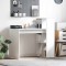 Birou cu raft Alb 108 x 55 x 103.5 cm Lemn compozit