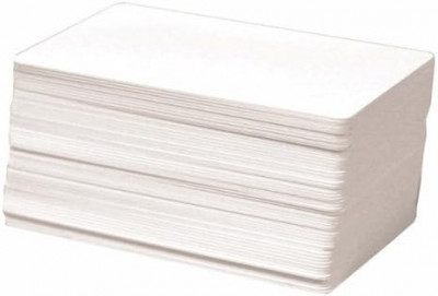 1 Cr80, 30 mil, alb, carduri din plastic PVC goale pentru imprimante de cărți de foto
