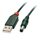 Cablu de alimentare USB la DC 5.5mm x 2.1mm 1.5m, Lindy L70268