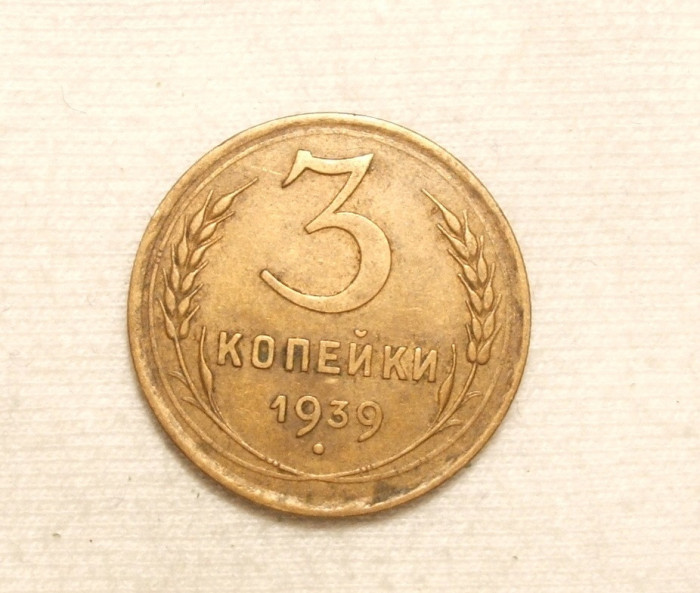 RUSIA URSS 3 KOPEICI 1939