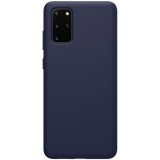 Husa protectie compatibila cu samsung s20 liquid silicone case albastru inchis, Flippy