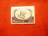 Serie Monaco 1969 -100 Ani OIT - Organizatia Internat. a Muncii , 1 valoare, Nestampilat