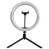 Selfie LED 7W 3200-5500K Ring Light 10 3in1 cu alimentare USB V-tac SKU-23048