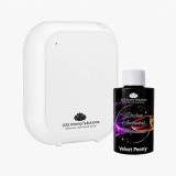 Cumpara ieftin Pachet Promo: 10Q Aroma Eco Plus Alb + Rezerva Parfum Ambiental Profesional 100 g Velvet Peony