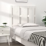 Gossi tablie de pat, alb, 80,5x4x100 cm, lemn masiv de pin