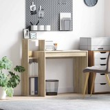vidaXL Birou de scris Sonoma Oak Placă aglomerată Mediu Birou compact