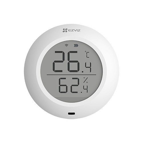 Senzor de temperatura si umiditate Smart Home EZVIZ, afisaj 1.8 inch, comunicare Wireless ZigBee CS-T51C SafetyGuard Surveillance