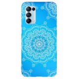 Husa compatibila cu Oppo A54 5G model Snowflake Mandala, Silicon, TPU, Viceversa, Transparent, Carcasa