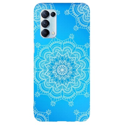 Husa compatibila cu Oppo A15s model Snowflake Mandala, Silicon, TPU, Viceversa foto