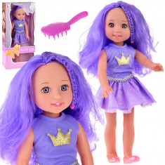 Regina de Violet Păpușă cu părul violet 38 cm ZA4766