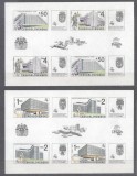 Czechoslovakia 1988 Praga 88 modern buildings 2 imperf. sheet MNH S.700