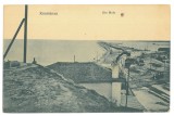 1440 - CONSTANTA, harbor, railway, Romania - old postcard - unused