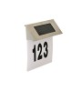 Numar de casa cu incarcare solara, iluminat LED 13.5 x 13 cm, Polux