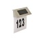 Numar de casa cu incarcare solara, iluminat LED 13.5 x 13 cm