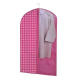 Husă Protecție Costume, Fucsia, 65x100cm, Polipropilenă, Parte Transparentă, Oem