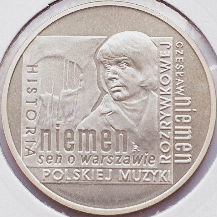 635 Polonia 10 zlote 2009 Czesław Niemen km 686 UNC argint