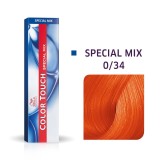 Wella Professionals, Color Touch Special Mix, Fără amoniac, Vopsea de păr semi-permanentă, 0/34 Golden Red, 60 ml
