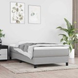Saltea Copii 80x160 cm Gri Deschis vidaXL, Arcuri Impachetate, Spuma, Textil Poliester, Confortabila, Durabila