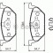 Set placute frana,frana disc VW BORA (1J2) (1998 - 2005) BOSCH 0 986 494 505
