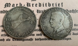 Moneda 10 reichsmark 1943 Adolf Hitler Luftwaffe Germania nazista comemorativa, Europa