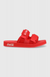 Puma papuci Puma X Coca Cola culoarea rosu