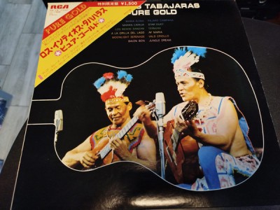 Vinil LP &amp;quot;Japan Press&amp;quot; Los Indios Tabajaras &amp;lrm;&amp;ndash; Pure Gold (NM) foto