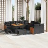 VidaXL Set de canapele pentru grădină 13 pcs Negru 100 x 100 x 71 cm 3365304