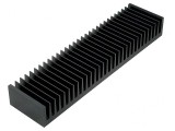 Radiator Extrudat cu Aripioare Negru 75x300x40mm
