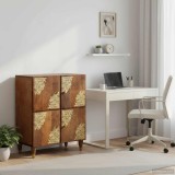 vidaXL Bufet cu raft cu ușă Maro 60 x 33 x 75 cm Lemn de mango solid 4018762